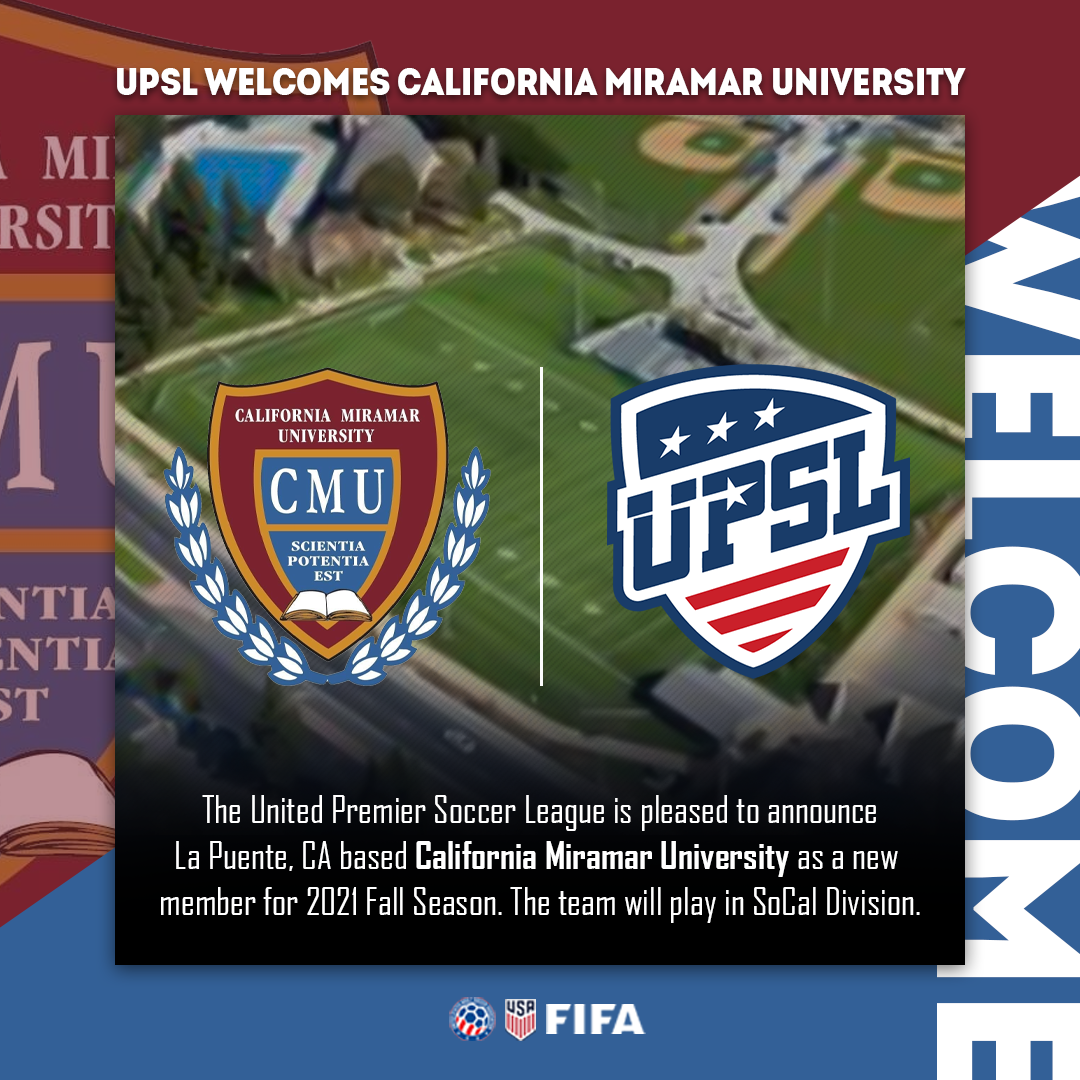 UPSL Announces SoCal Expansion With California Miramar University